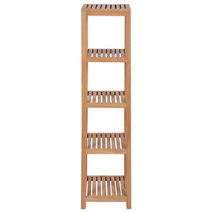 vidaXL 4-Tier Bathroom Storage Rack Solid Teak 42x42x165 cm