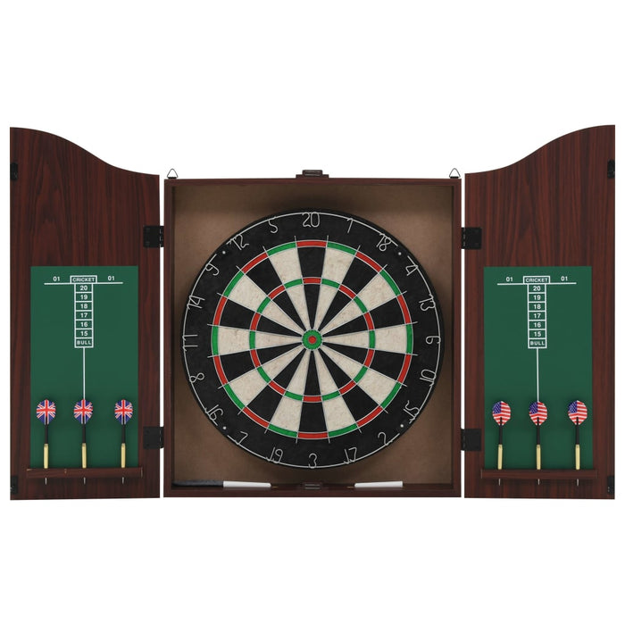 vidaXL Professional Dart Set with Dartboard and Cabinet Sisal Steel