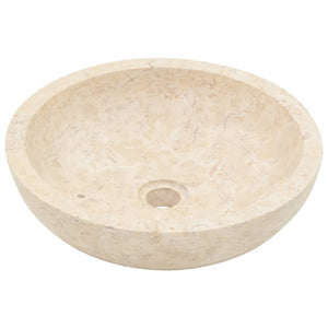 vidaXL Sink 40x12 cm Marble Cream