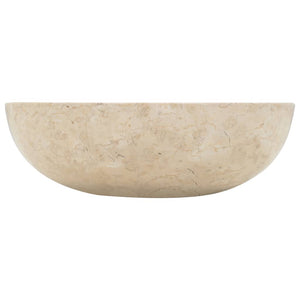 vidaXL Sink 40x12 cm Marble Cream