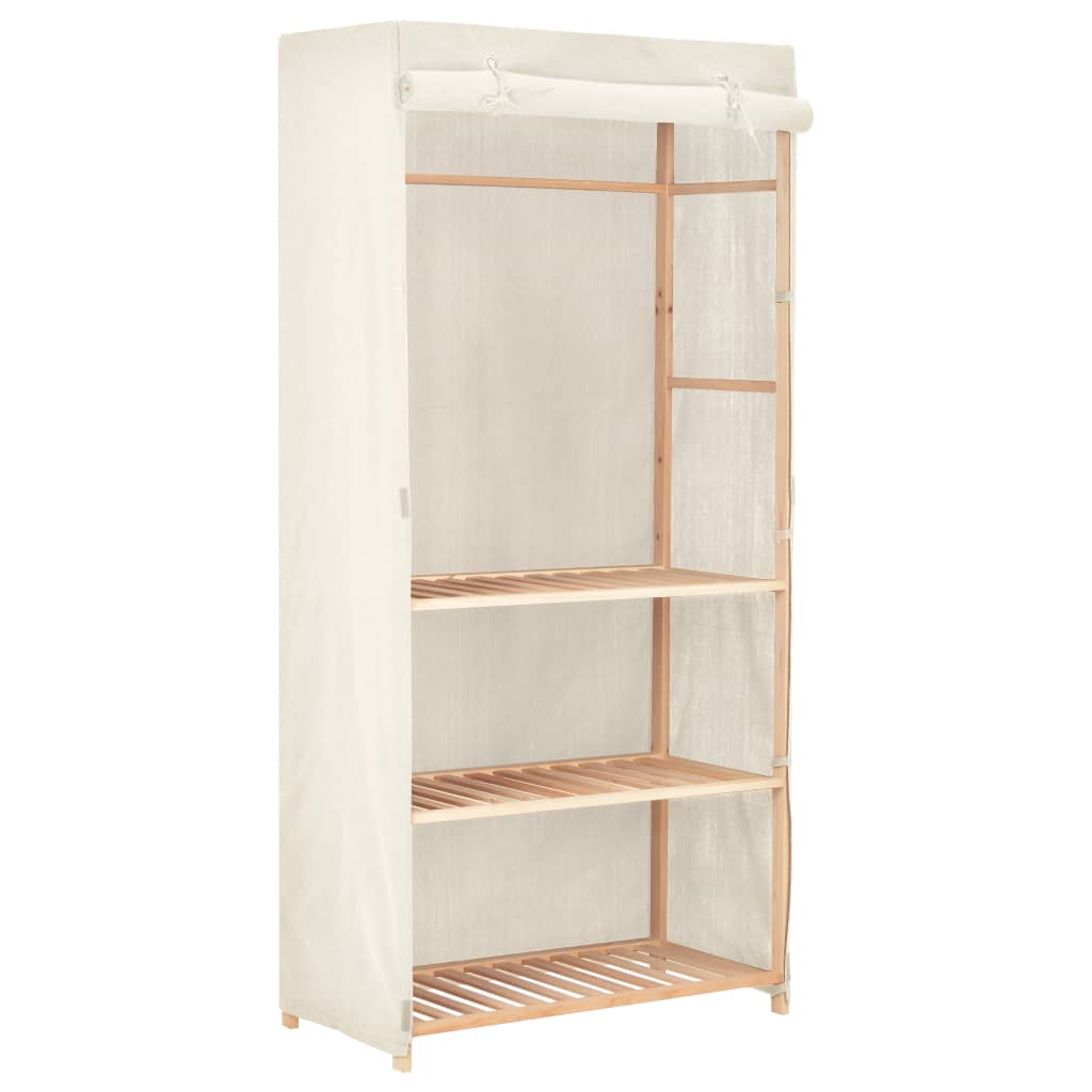 vidaXL 3-Tier Clothes Wardrobe 79x40x170 cm