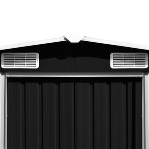 vidaXL Garden Shed 257x489x181 cm Metal Anthracite