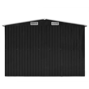 vidaXL Garden Shed 257x489x181 cm Metal Anthracite