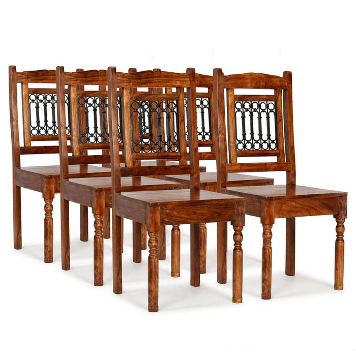 vidaXL Dining Chairs 6 pcs Solid Wood Classic