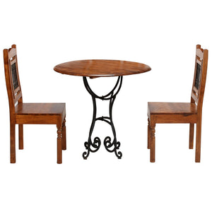 vidaXL Bistro Set 3 Pieces Solid Acacia Wood