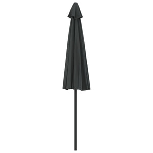 vidaXL Balcony Parasol with Aluminium Pole Anthracite 270x144 cm Half