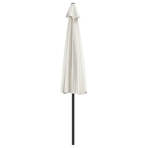 vidaXL Balcony Parasol with Aluminium Pole Sand 300x155 cm Half