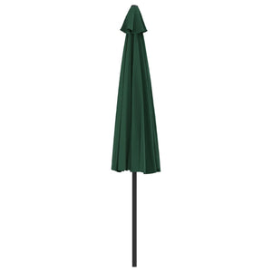 vidaXL Balcony Parasol with Aluminium Pole Green 300x155 cm Half