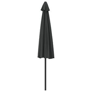 vidaXL Balcony Parasol with Aluminium Pole Anthracite 300x155 cm Half