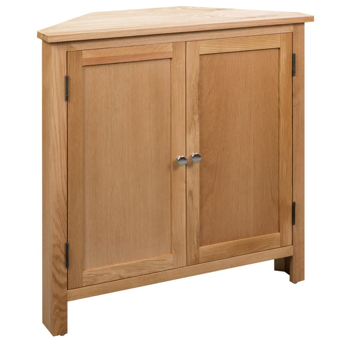 vidaXL Corner Cabinet 80x33.5x78 cm Solid Oak Wood