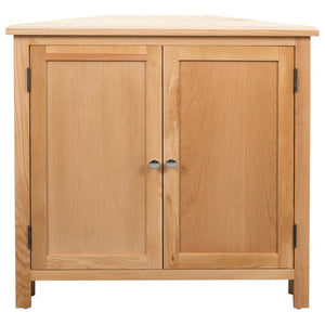 vidaXL Corner Cabinet 80x33.5x78 cm Solid Oak Wood