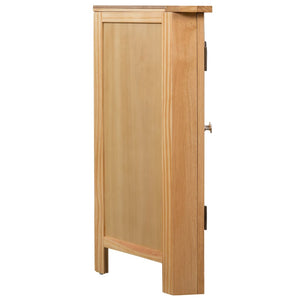 vidaXL Corner Cabinet 80x33.5x78 cm Solid Oak Wood