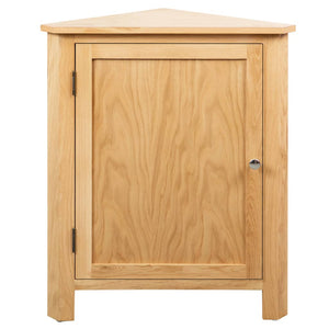 vidaXL Corner Cabinet 59x45x80 cm Solid Oak Wood