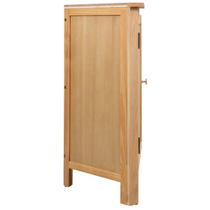 vidaXL Corner Cabinet 59x45x80 cm Solid Oak Wood