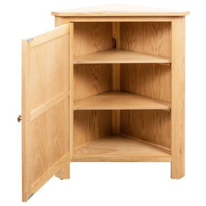 vidaXL Corner Cabinet 59x45x80 cm Solid Oak Wood