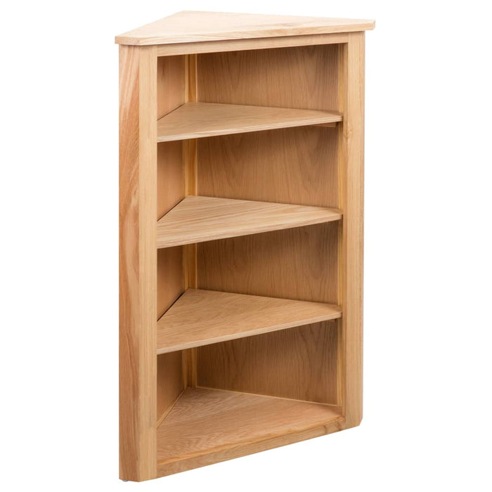 vidaXL Corner Shelf 59x36x100 cm Solid Oak Wood