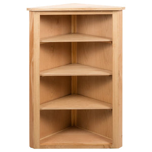 vidaXL Corner Shelf 59x36x100 cm Solid Oak Wood