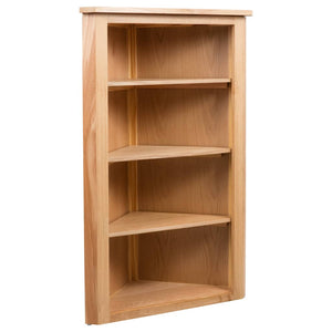 vidaXL Corner Shelf 59x36x100 cm Solid Oak Wood