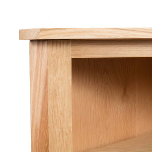 vidaXL Corner Shelf 59x36x100 cm Solid Oak Wood