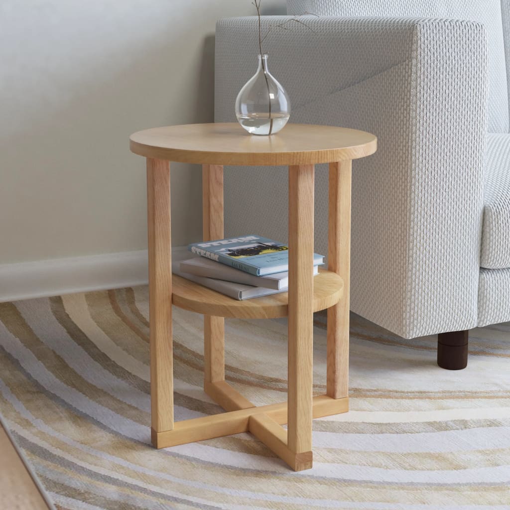 vidaXL Side Table 40x50 cm Solid Oak Wood