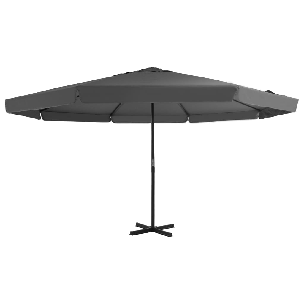 vidaXL Outdoor Parasol with Aluminium Pole 500 cm Anthracite