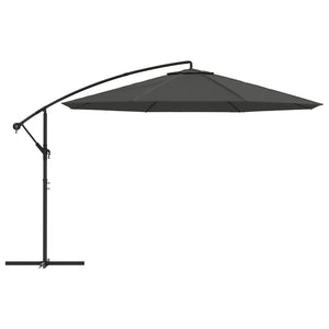 vidaXL Cantilever Umbrella with Aluminium Pole 350 cm Anthracite