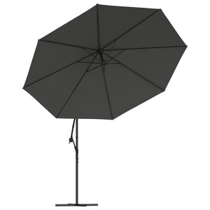 vidaXL Cantilever Umbrella with Aluminium Pole 350 cm Anthracite