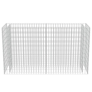 vidaXL Gabion Raised Bed Galvanised Steel 180x50x100 cm