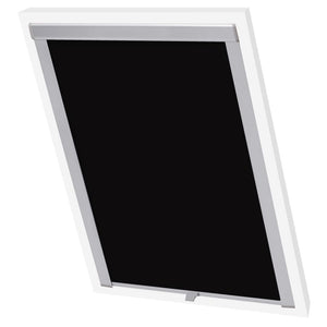 vidaXL Blackout Roller Blind Black CK04