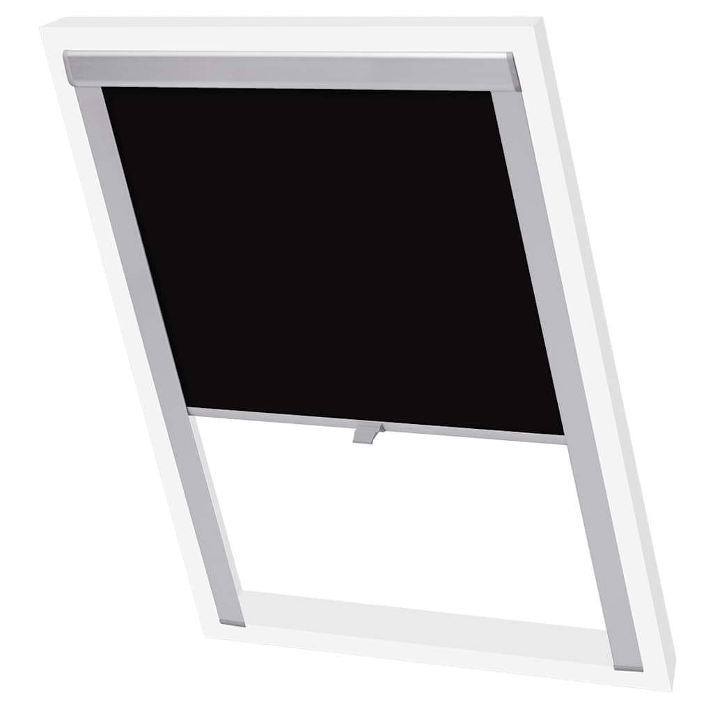 vidaXL Blackout Roller Blind Black MK04