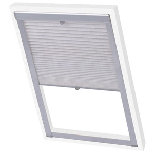 vidaXL Pleated Blind White CK04