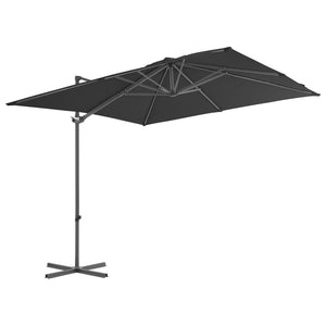 vidaXL Cantilever Umbrella with Steel Pole Anthracite 250x250 cm