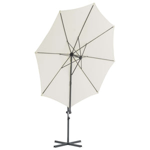 vidaXL Cantilever Umbrella with Steel Pole Sand 300 cm