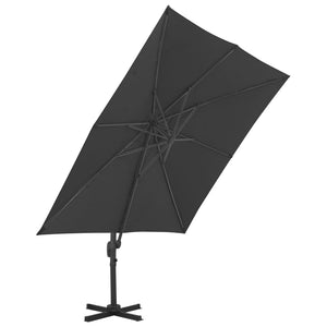 vidaXL Cantilever Garden Parasol with Aluminium Pole 300x300 cm Anthracite