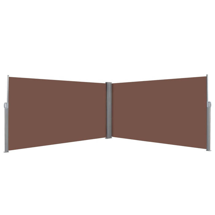 vidaXL Retractable Side Awning 160x600 cm Brown