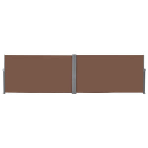 vidaXL Retractable Side Awning 160x600 cm Brown