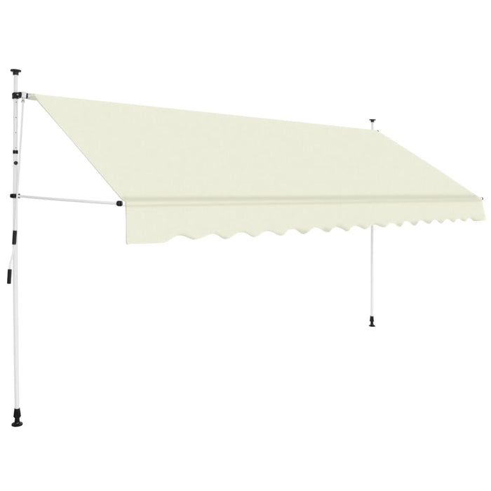 vidaXL Manual Retractable Awning 350 cm Cream