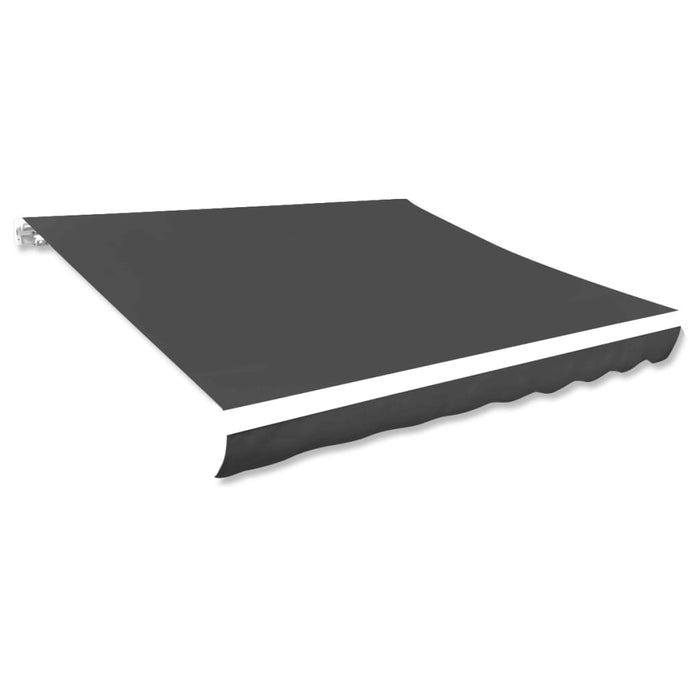 vidaXL Awning Top Sunshade Canvas Anthracite 300x250 cm