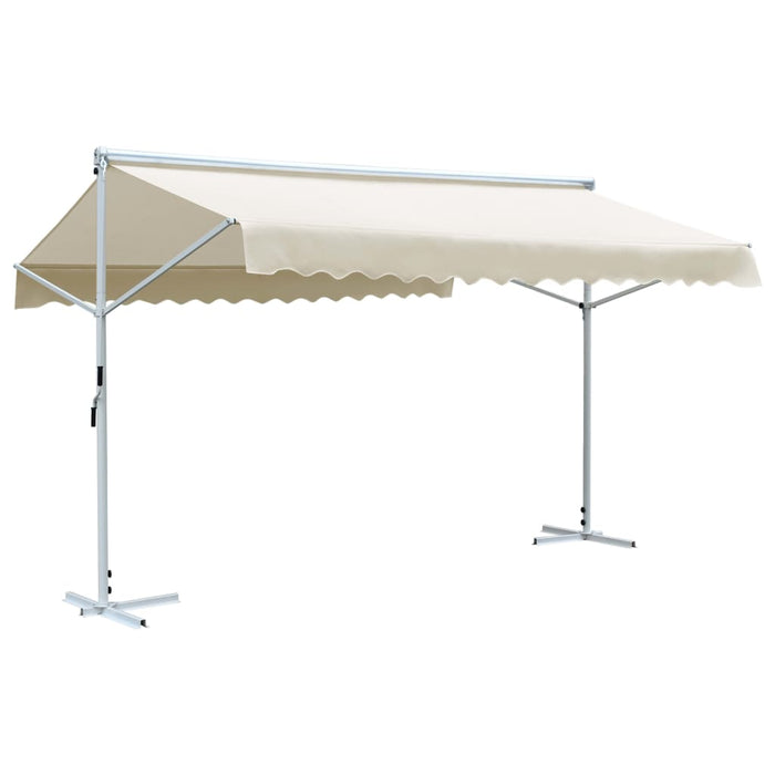 vidaXL Free Standing Awning 4x3 m Cream