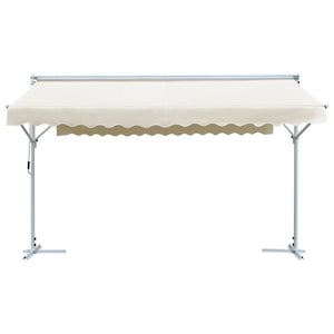 vidaXL Free Standing Awning 4x3 m Cream