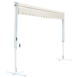 vidaXL Free Standing Awning 4x3 m Cream