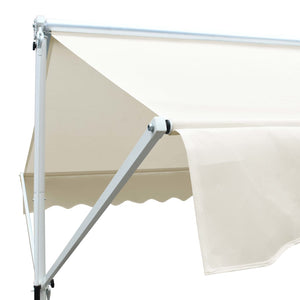 vidaXL Free Standing Awning 4x3 m Cream