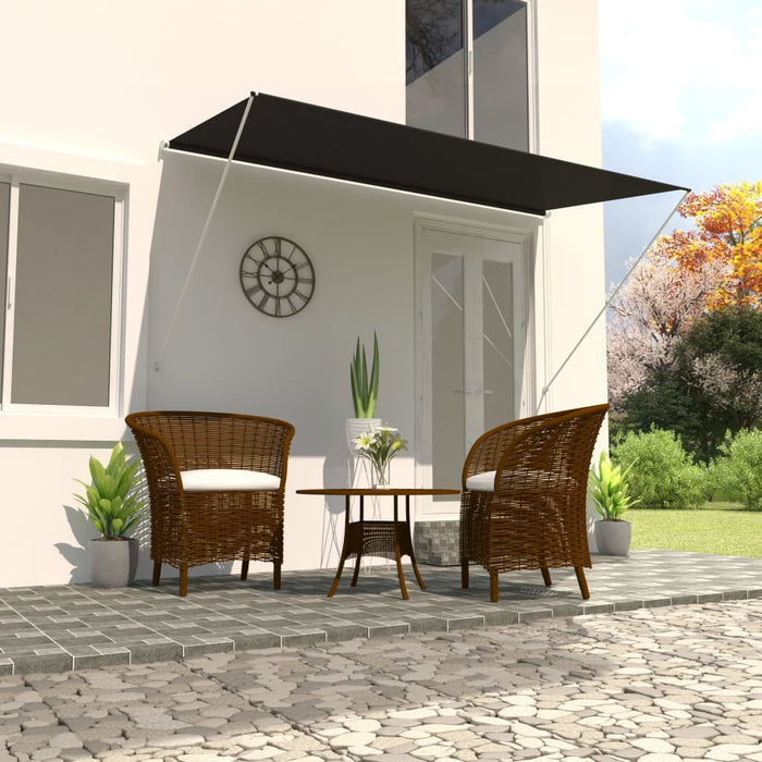 vidaXL Retractable Awning 350x150 cm Anthracite