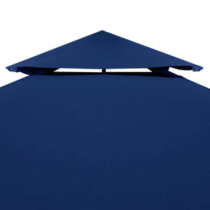 vidaXL 2-Tier Gazebo Top Cover 310 g/m² 4x3 m Blue