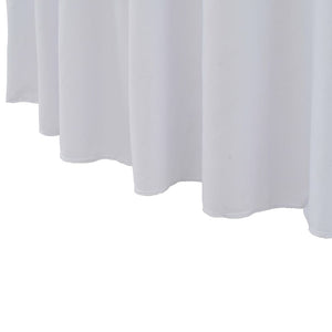 vidaXL 2 pcs Stretch Table Covers with Skirt 120x74 cm White