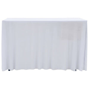 vidaXL 2 pcs Stretch Table Covers with Skirt 183x76x74 cm White