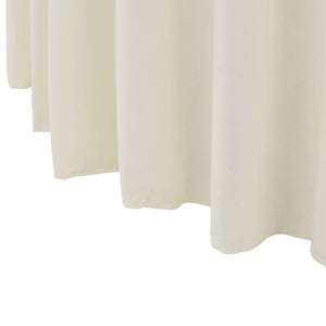 vidaXL 2 pcs Stretch Table Covers with Skirt 180x74 cm Cream