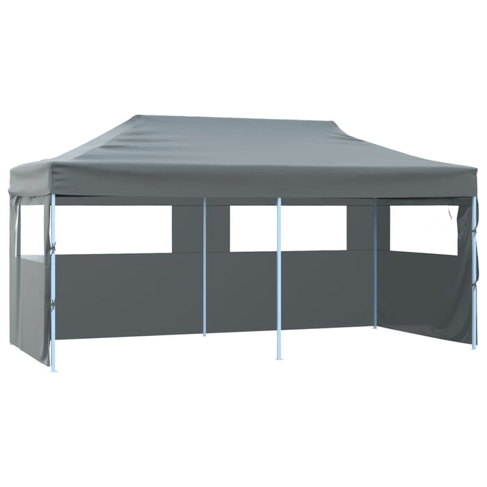 vidaXL Folding Pop-up Partytent with Sidewalls 3x6 m Anthracite