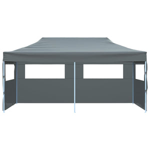 vidaXL Folding Pop-up Partytent with Sidewalls 3x6 m Anthracite