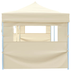 vidaXL Folding Pop-up Party Tent with 5 Sidewalls 3x9 m Cream